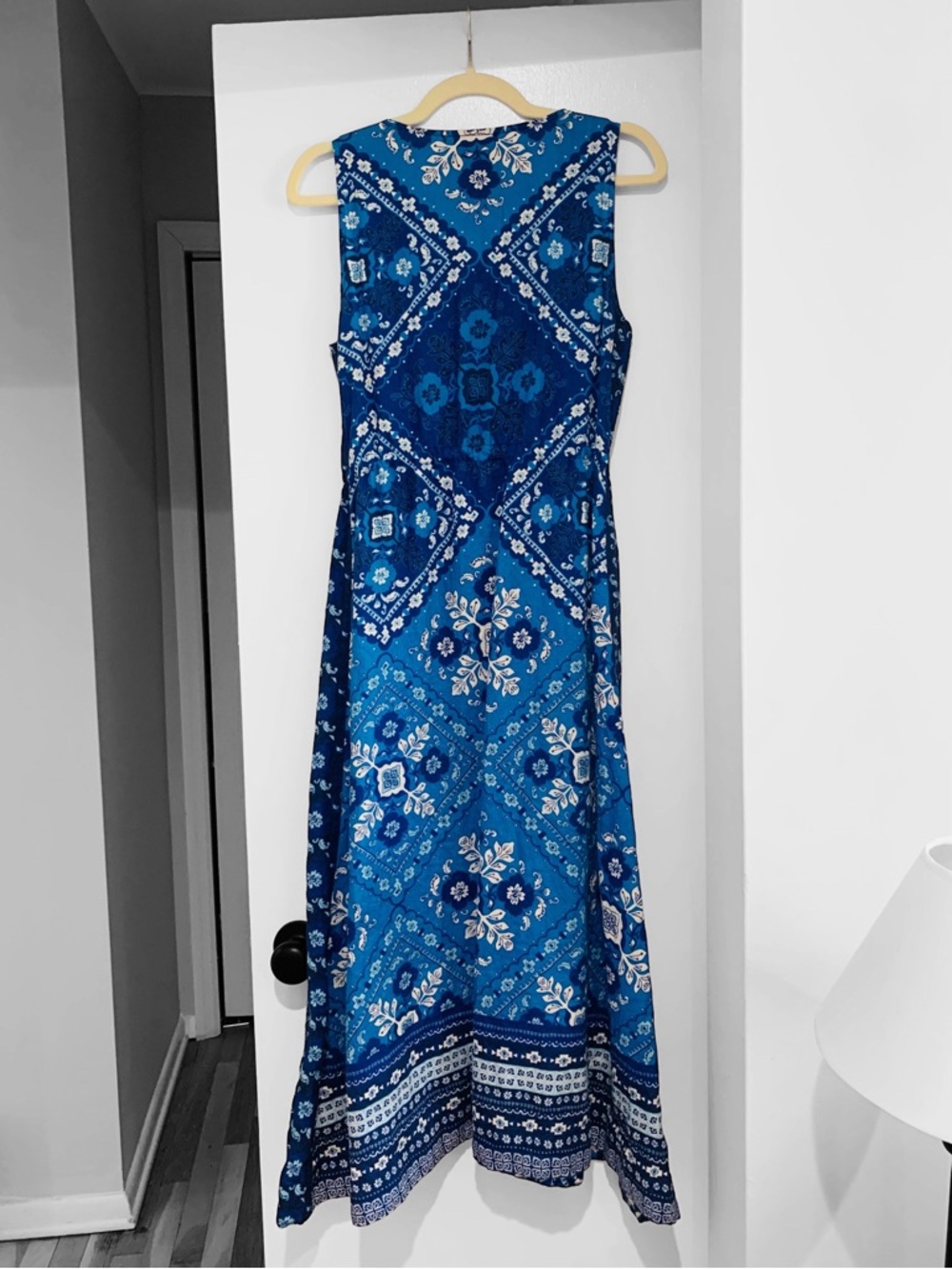 Johnny Was Drawstring Linen Tank Dress Midi Size S - Picture 4 of 11